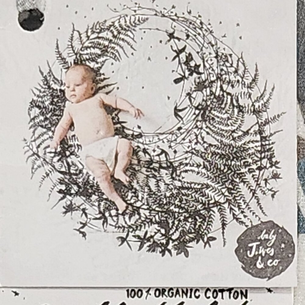 New! Baby Jives Company, 100% Organic Cotton Swaddle Blanket Black and White - Picture 9 of 9